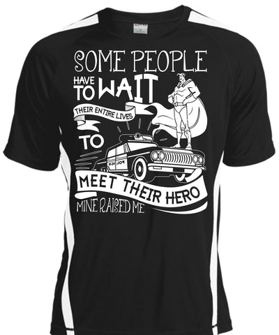 A black t-shirt with the shopify logo