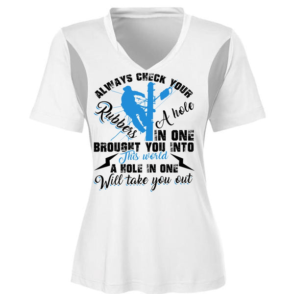 Always Check Your Rubbers A Hole T Shirt, I Love Electrician T Shirt, Awesome T-Shirts