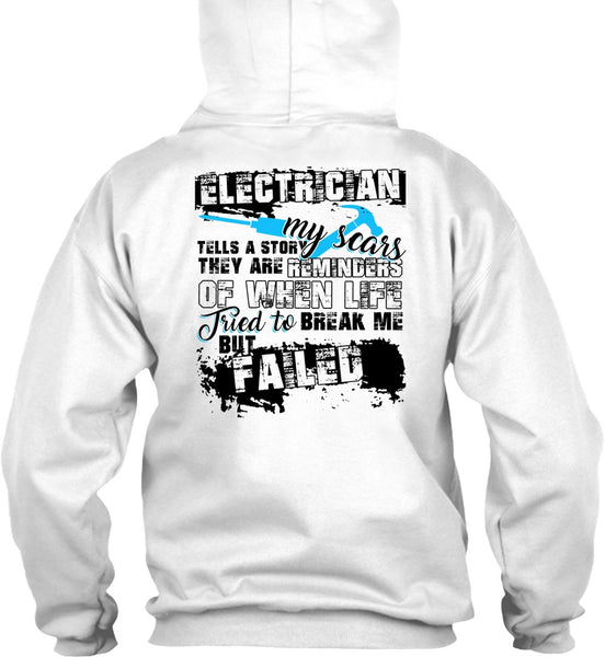 Electrician Tells A Story My Scars T Shirt, I Love Electrician T Shirt