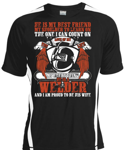 A black t-shirt with the shopify logo