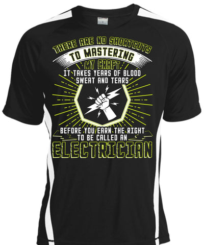 A black t-shirt with the shopify logo