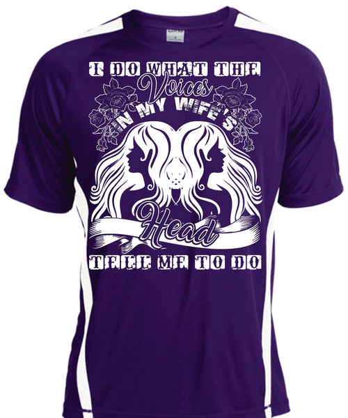 I Do What The Voices In My Wife's T Shirt, I Love Wife T Shirt, Cool Shirt