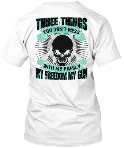 A black t-shirt with the shopify logo