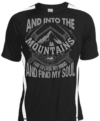 A black t-shirt with the shopify logo