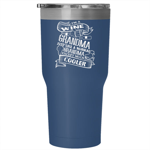 I'm A Wine Grandma Tumbler, Gift For Grandmother Cup