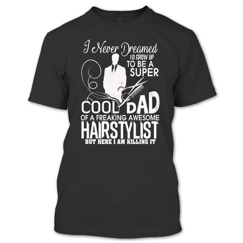 A black t-shirt with the shopify logo