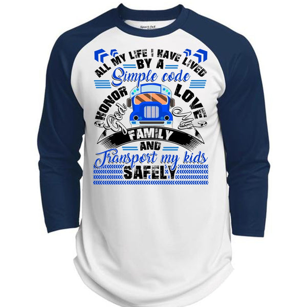 God My Family T Shirt, Transport My Kids Safely T Shirt, Awesome T-Shirts  (Polyester Game Baseball Jersey)