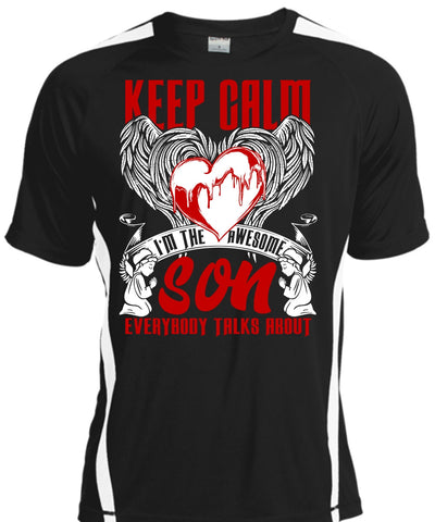 A black t-shirt with the shopify logo