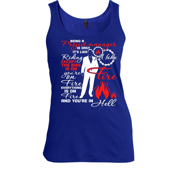 Being A Project Manager T Shirt, It's Easy It's Like Riding A Bike T Shirt, Cool T Shirt