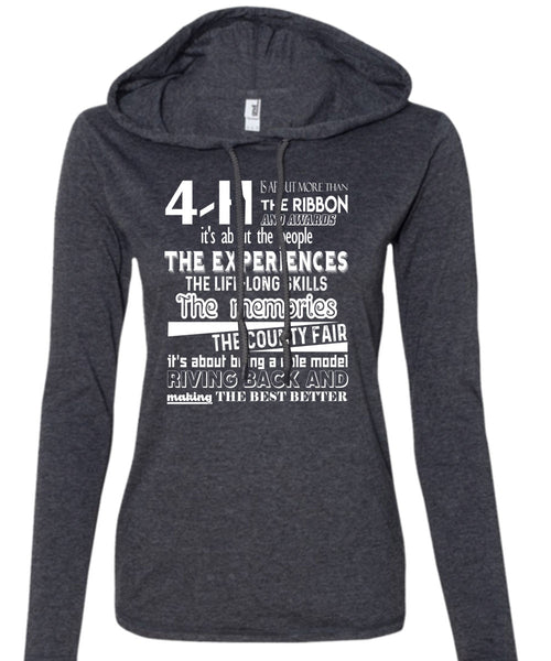 Being A Role Model Giving Back T Shirt, The Memories The County Fair T Shirt (Anvil Ladies Ringspun Hooded)