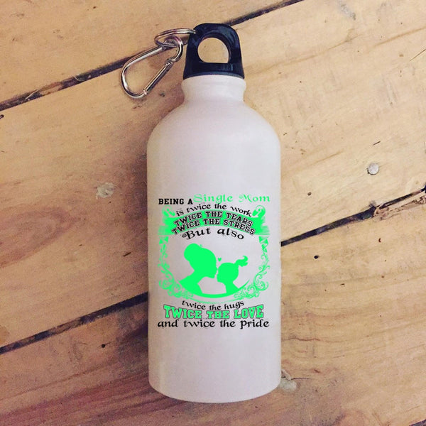 Being A Single Mom 20 oz Stainless Steel Bottle,Twice The Love Outdoor Sports Water Bottle