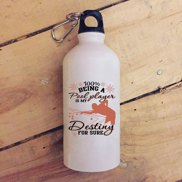Being A Pool Player Is My Destiny 20 oz Stainless Steel Bottle,Cool Sport Outdoor Sports Water Bottle