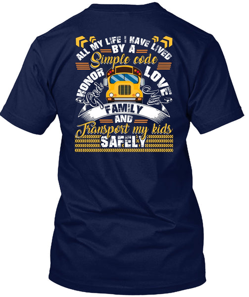 God My Family T Shirt, I Love Bus T Shirt