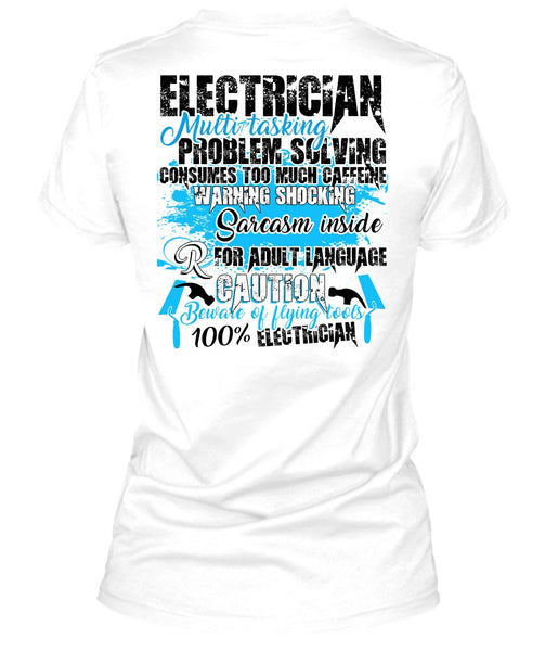 Electrician Multitasking T Shirt, I Love Electrician T Shirt