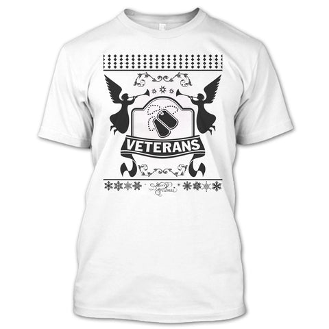 A black t-shirt with the shopify logo