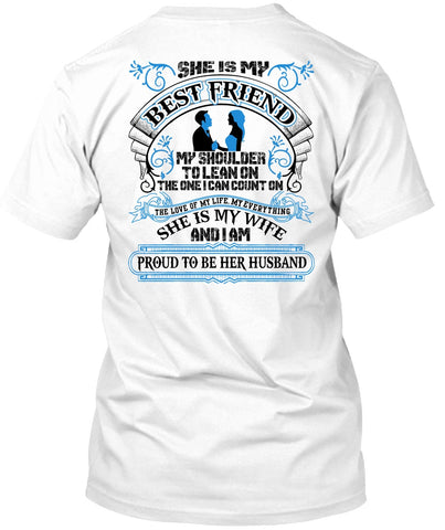 A black t-shirt with the shopify logo