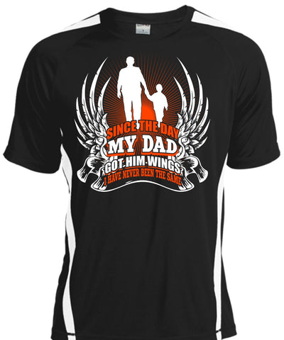 A black t-shirt with the shopify logo