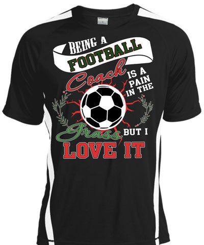 A black t-shirt with the shopify logo