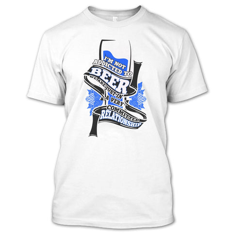 A black t-shirt with the shopify logo