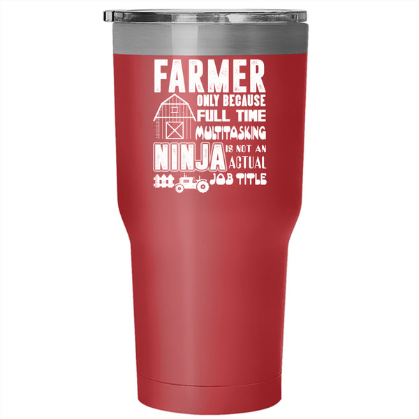 Farmer  Tumbler 30 oz Stainless Steel, Cool Gift For Farmer Travel Mug
