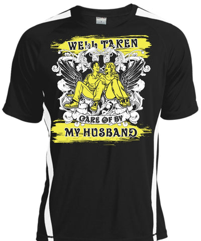 A black t-shirt with the shopify logo