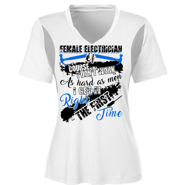 Female Electrician Of Course T Shirt, I Love Electrician T Shirt, Awesome T-Shirts