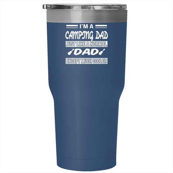 I'm A Camping Dad Tumbler 30 oz Stainless Steel, Awesome Gift For Dad Travel Mug