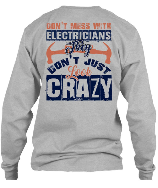 Don't Mess With Electricians T Shirt, I Love Electrician T Shirt