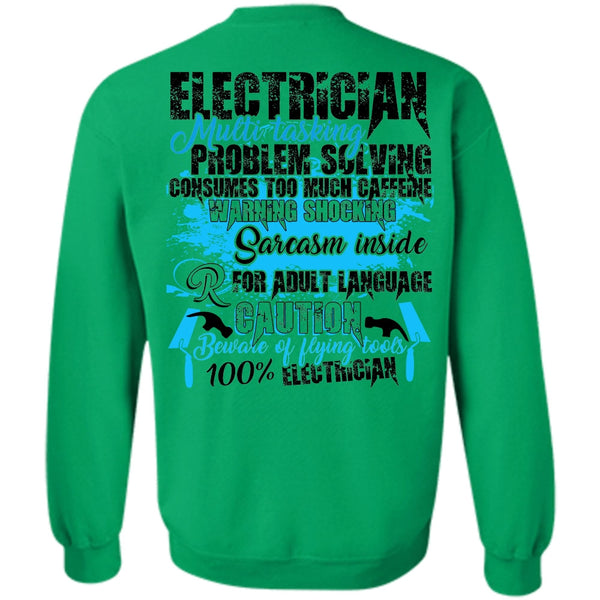 I Love Electrician T Shirt, Electrician Multitasking Sweatshirt