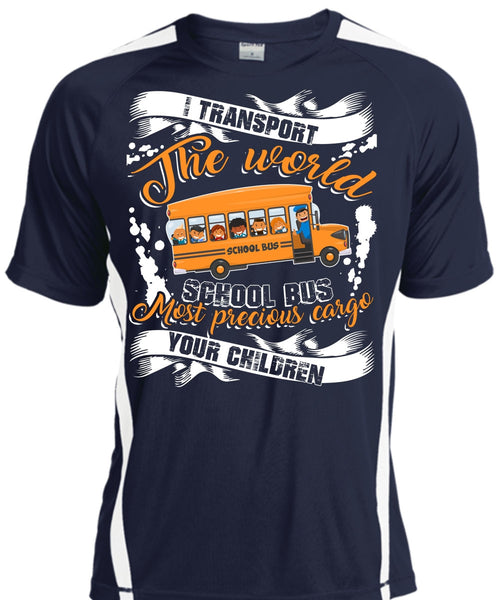 I Transport The World School Bus T Shirt, Being A Driver T Shirt, Cool Shirt