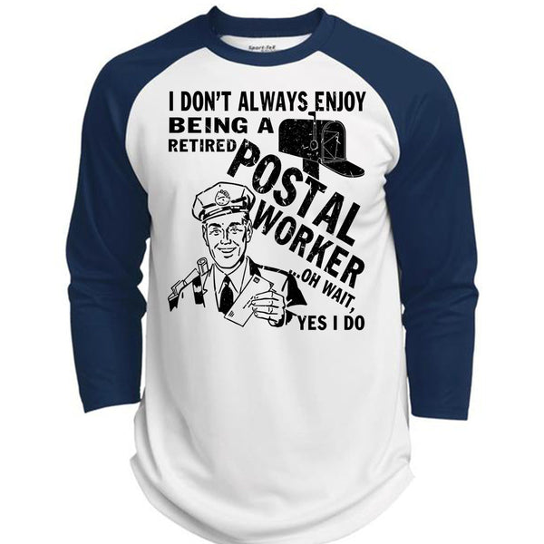 Being A Retired Postal Worker T Shirt, I Love Postman T Shirt, Awesome T-Shirts  (Polyester Game Baseball Jersey)