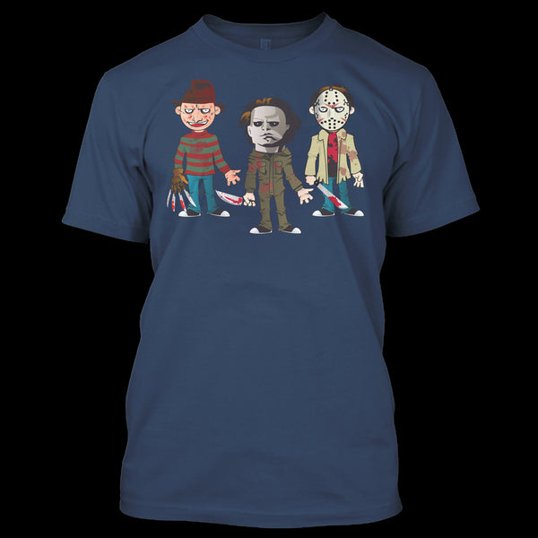 A black t-shirt with the shopify logo