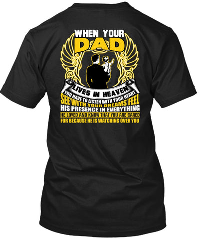 A black t-shirt with the shopify logo