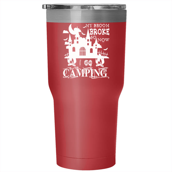 I Go Camping Tumbler 30 oz Stainless Steel, Outdoor Activity Travel Mug