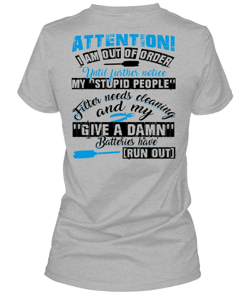 I Am Out Of Order T Shirt, I Love Electrician T Shirt