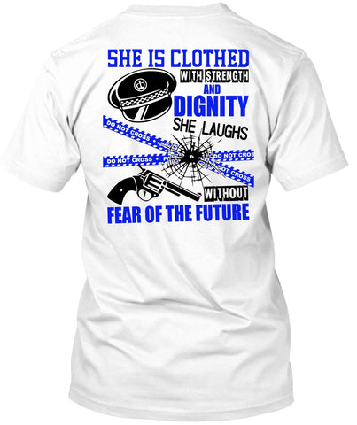 A black t-shirt with the shopify logo