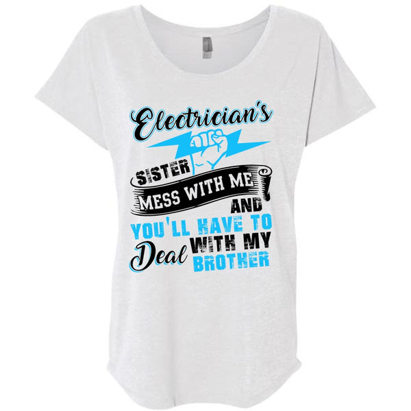Electrician's Sister T Shirt, I Love Electrician T Shirt, Awesome T-Shirts