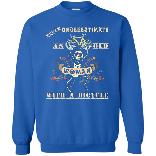 An Old Man With A Bicycle T Shirt, Coolest Biker Sweatshirt