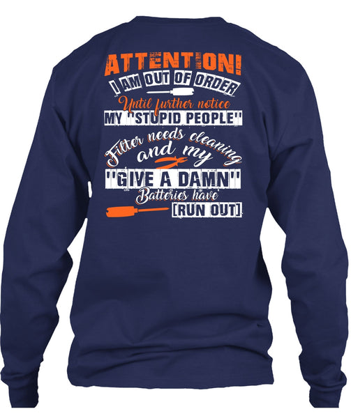 I Am Out Of Order T Shirt, Being An Electrician T Shirt