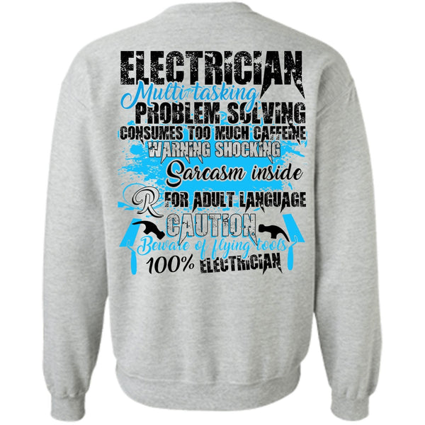 I Love Electrician T Shirt, Electrician Multitasking Sweatshirt