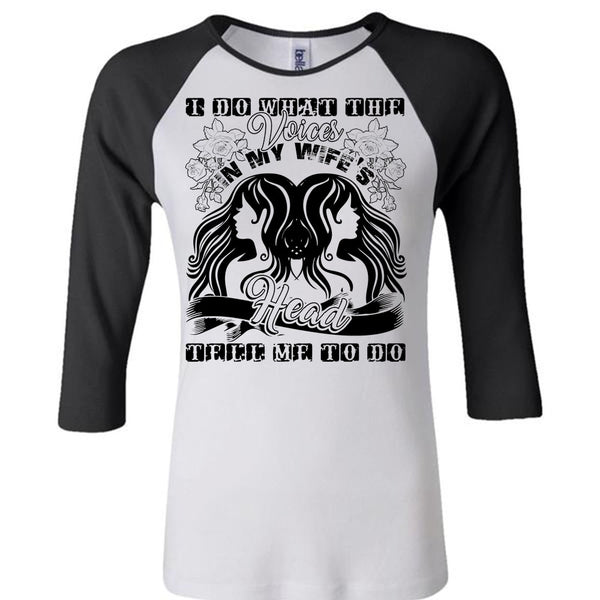 I Do What The Voices In My Wife's T Shirt, Being A Husband T Shirt, Awesome T-Shirts