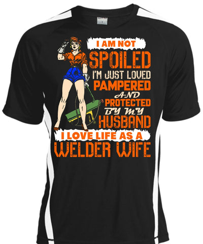 A black t-shirt with the shopify logo