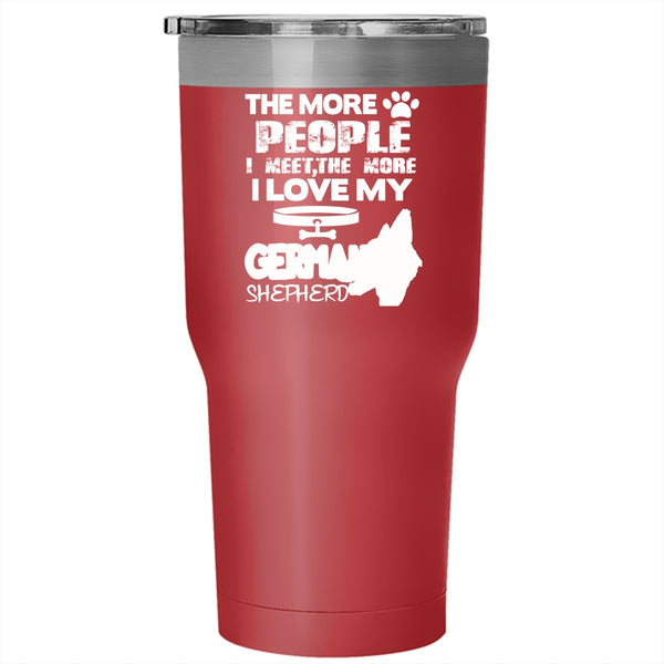 I Love My German Shepherd Tumbler 30 oz Stainless Steel, Dog Lovers Travel Mug
