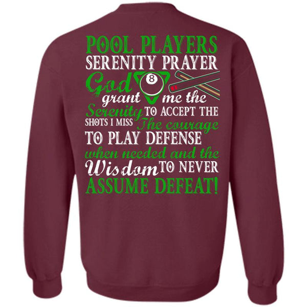 Being A Pool Player T Shirt, I Love Pool Sweatshirt