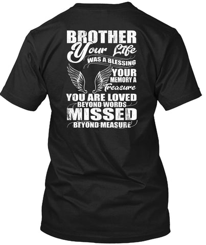 A black t-shirt with the shopify logo