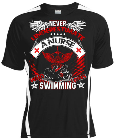 A black t-shirt with the shopify logo