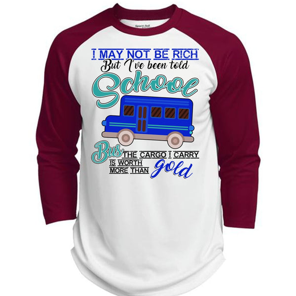 I've Been Told School Bus T Shirt, I Love Bus T Shirt, Awesome T-Shirts  (Polyester Game Baseball Jersey)