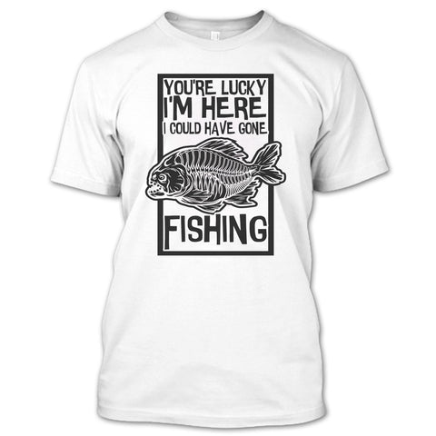 A black t-shirt with the shopify logo