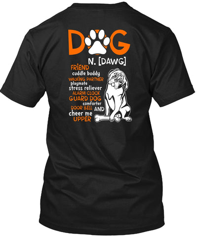 A black t-shirt with the shopify logo