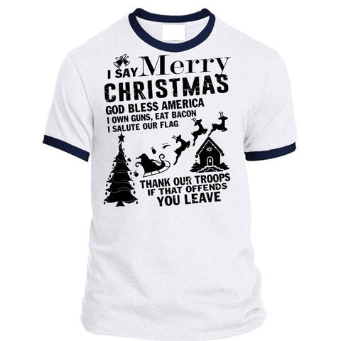 A black t-shirt with the shopify logo